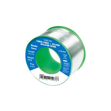 LogiLink Fil à souder, diamètre: 1 mm, cuivre 0,7%, 100 g