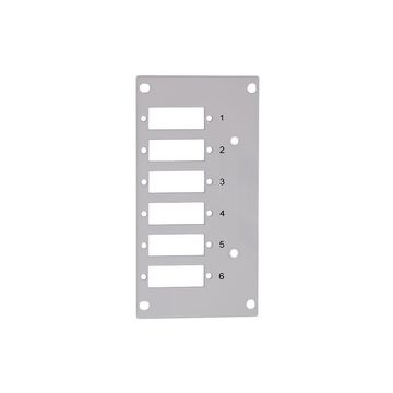 LogiLink Façade pour boîte d'épissures, pour 6 ports