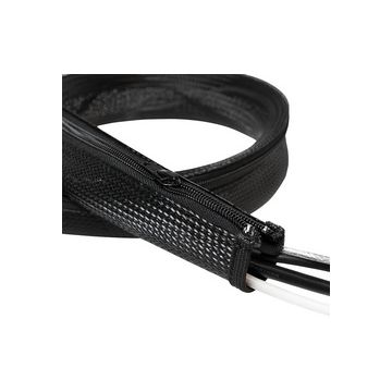LogiLink Gaine pour câble, 2,0 m, capacité: 35 mm, noir