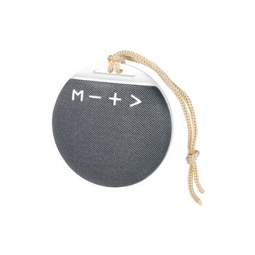 LogiLink Haut-parleur bluetooth V4.2, dragonne, blanc/gris