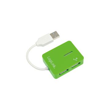 LogiLink Hub USB 2.0 Smile, 4 ports, vert