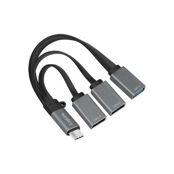 LogiLink Hub USB 3.0 avec fiche USB-C 3.1 Gen1, 3 ports