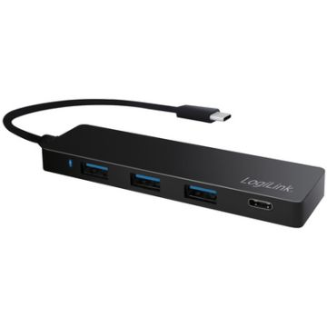 LogiLink Hub USB 3.0 plat avec connecteur USB-C 3.1 Gen1