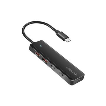 LogiLink Hub USB 3.2 Ultra Slim, 4 ports, 2x USB-A, 2x USB-C