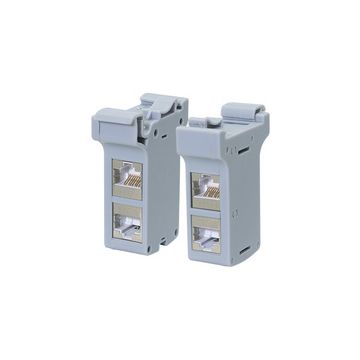 LogiLink Adaptateur pour rail DIN avec 2 coupleurs cat.6A