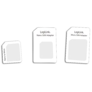 LogiLink Kit adaptateur de carte SIM nano/ micro / standard
