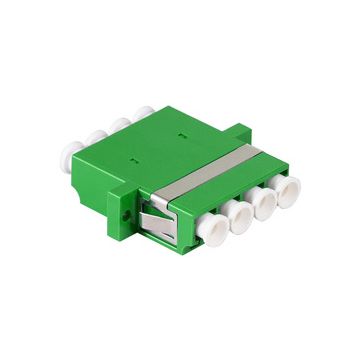 LogiLink Kit coupleur fibres optiques, LC-Duplex Quad, vert