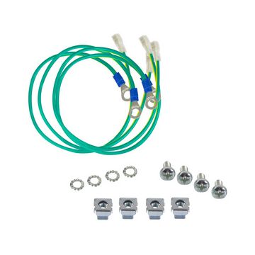 LogiLink Kit de câbles de mise à la terre pour baies 19"