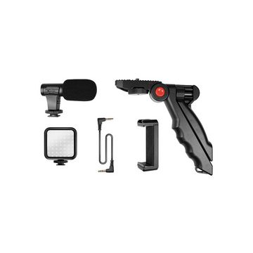 LogiLink Kit de vlogging avec lumière LED, avec microphone LogiLink Kit de vlogging avec lumière LED, avec microphone