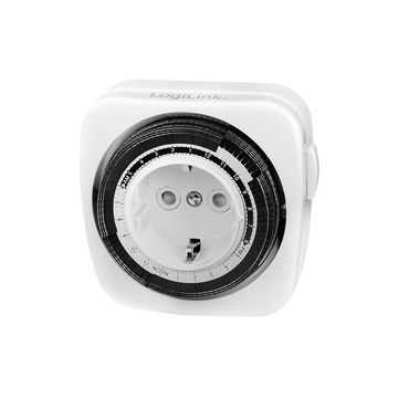 LogiLink Mechanische Zeitschaltuhr für Innenbereich, weiß