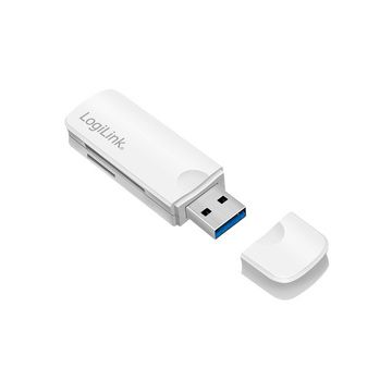 LogiLink Mini lecteur de cartes USB 3.0, blanc