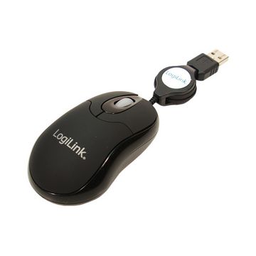 LogiLink Mini souris optique pour notebook avec un câble