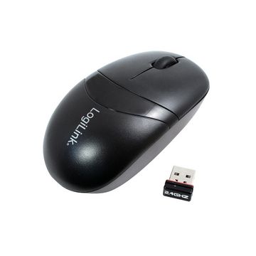 LogiLink Mini souris optique sans fil, dongle USB, noir
