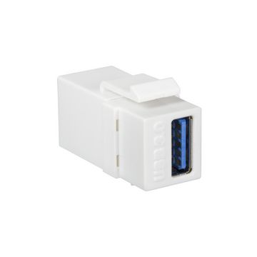 LogiLink Module Keystone USB 3.0, blanc