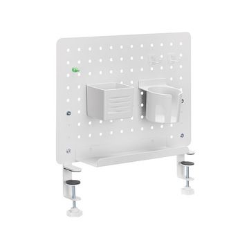 LogiLink Organiseur de bureau avec panneau perforé, blanc