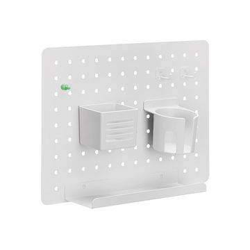 LogiLink Organiseur de bureau avec panneau perforé, blanc