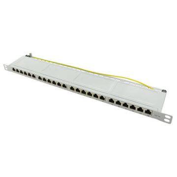 LogiLink Panneau de brassage 19" Cat.6A, 24 ports, 0,5 U