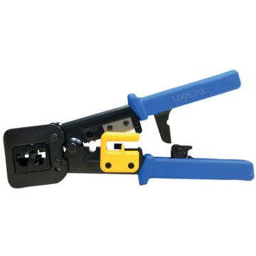 LogiLink Pince à sertir coupante, bleu / jaune