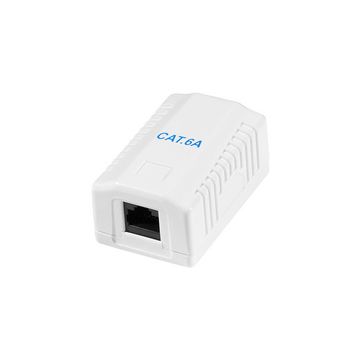 LogiLink Prise RJ45 cat. 6A avec boîtier en saillie, 1x RJ45