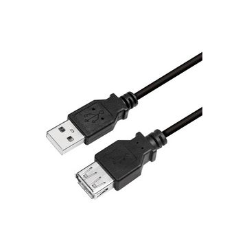 LogiLink Rallonge USB 2.0, 3,0 m, noir