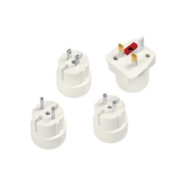LogiLink Reise-Adapter-Set (EU/UK/US), weiß
