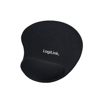 LogiLink Repose-poignet à gel avec tapis de souris, noir