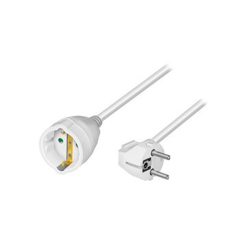 LogiLink Rallonge électrique avec prises terre, 10 m, blanc