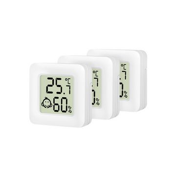 LogiLink Set d'hygro-thermomètres, 3 pièces, blanc