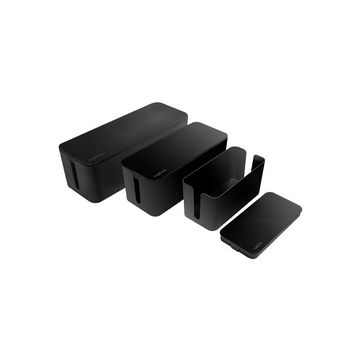 LogiLink Set de boîtes à câbles, 3 tailles, noir