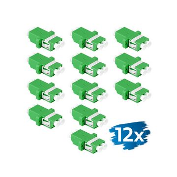 LogiLink Set de coupleurs fibre optique, avec bride, vert