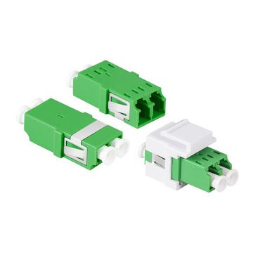 LogiLink Set de coupleurs fibre optique, sans bride, vert