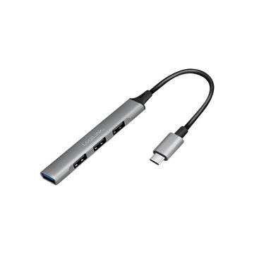 LogiLink Slim Hub USB 3.2 Gen 1, 4 ports, boîtier aluminium