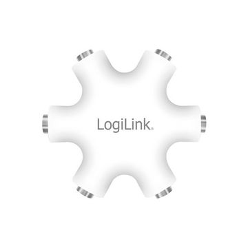 LogiLink Splitter audio LogiStar, blanc