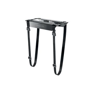 LogiLink Support à sangles pour unité centrale, acier, noir