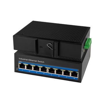 LogiLink Switch industriel Gigabit Ethernet PoE, 8 ports