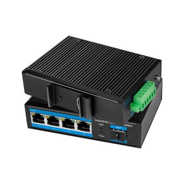 LogiLink Switch industriel Gigabit Ethernet, 4 ports