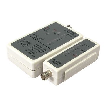 LogiLink Testeur de câbles RJ45 et BNC avec une unité
