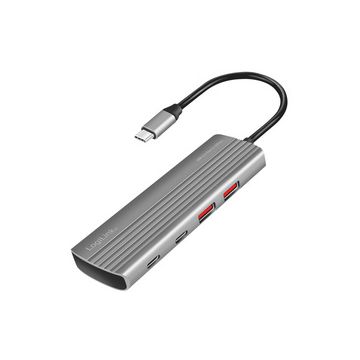 LogiLink USB 3.2 Ultra-Slim-Hub, 7-Port, 2x USB-A, 5x USB-C