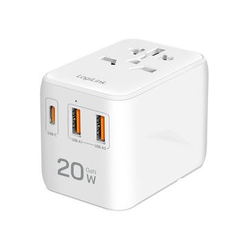 LogiLink Universal-Reiseadapter (EU/AUS/US/UK), 20 Watt