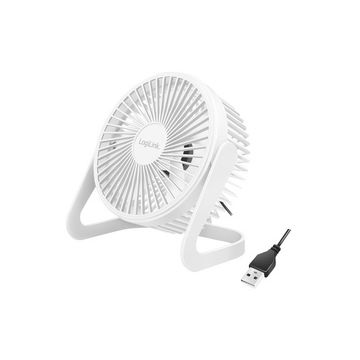 LogiLink Ventilateur de bureau USB, 40 dB, blanc