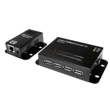 Logilink Set extenseur USB 2.0, avec 4 ports USB Hub, PoE