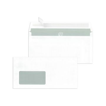 MAILmedia Briefumschläge DIN lang haftklebend, mit Fenster
