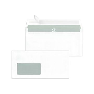 MAILmedia Briefumschläge DIN lang, haftklebend, mit Fenster