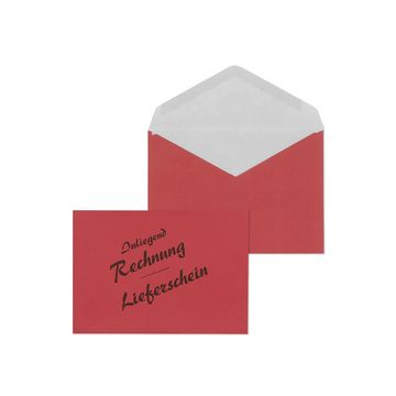 MAILmedia Briefumschlag DL "Lieferschein/Rechnung", rot