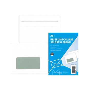 MAILmedia Briefumschlag Offset weiß, C6, mit Fenster
