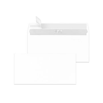 MAILmedia Enveloppe DIN long, autocollant, blanc