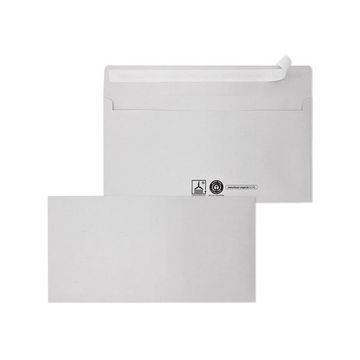 MAILmedia Enveloppes recyclées, format long, auto-adhésif