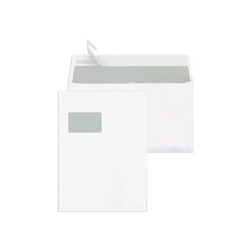 MAILmedia Faltenumschläge mit Haftklebestreifen C4, weiß