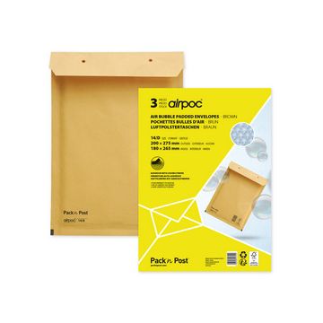 MAILmedia Pochettes d'expédition matelassées, typ G17, brun