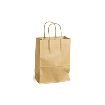 MAILmedia Sac en papier avec cordelette, 8,7 litres, marron